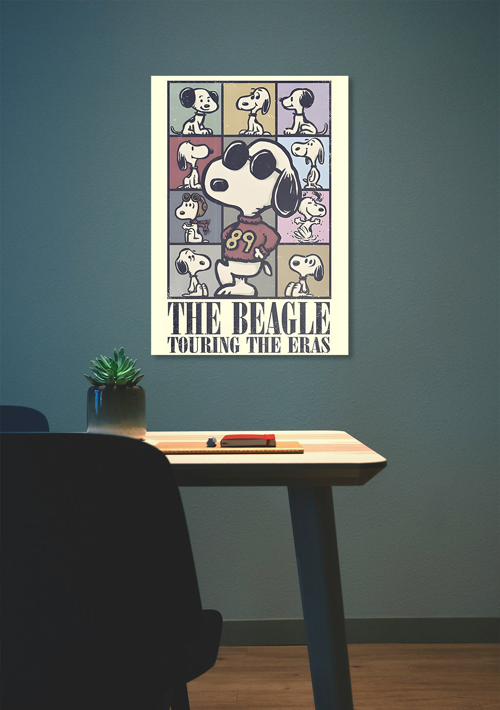 SNOOPY THE BEAGLE TOURING THE ERAS POSTER Lazywalls